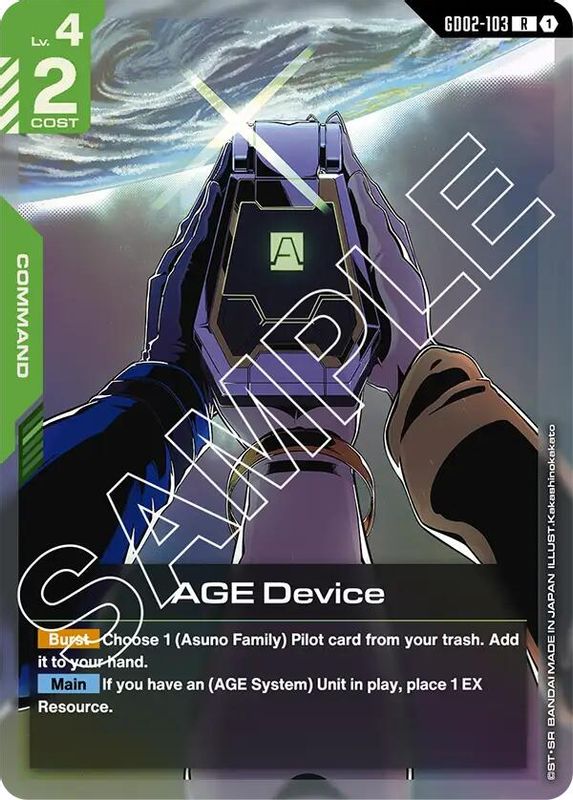 AGE Device - GD02-103 - Rare