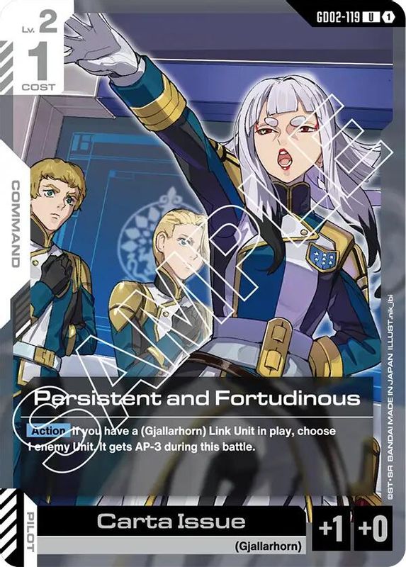 Persistent and Fortudinous - GD02-119 - Uncommon