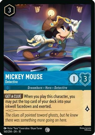 Mickey Mouse (Detective) - 160/204 - Common