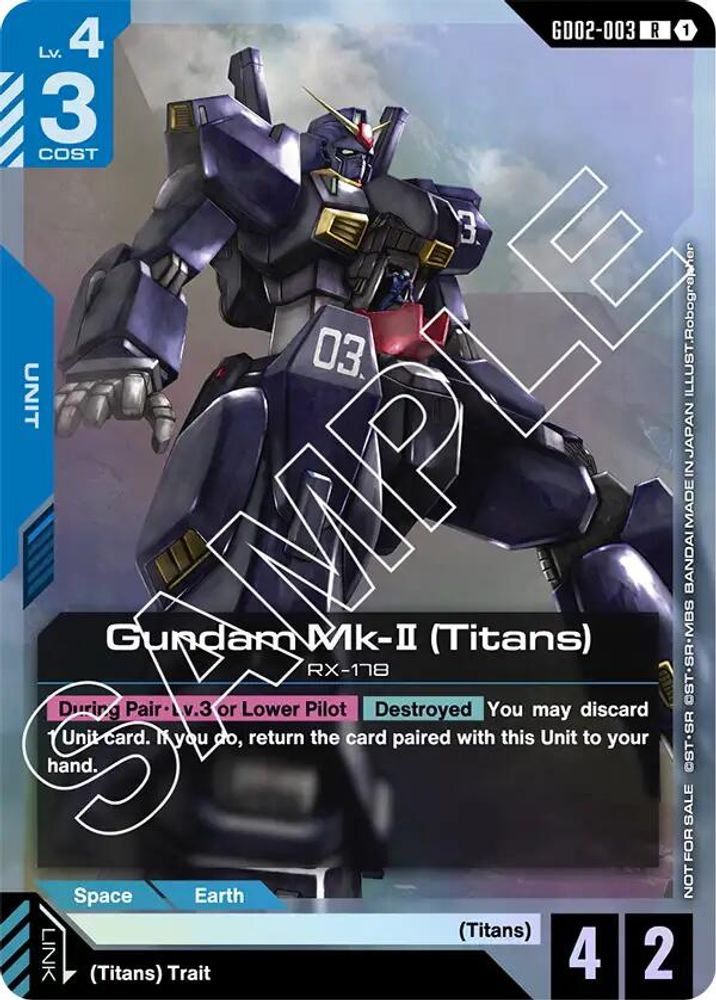 401 Games Canada - Gundam Mk-II (Titans) (Store Tournament Participant ...