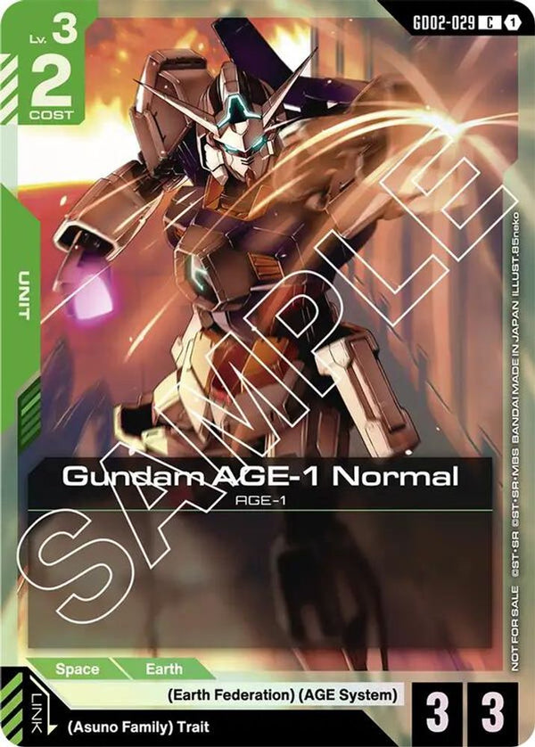 Gundam AGE-1 Normal (Store Tournament Participant Pack 02) - GD02-029 - Common