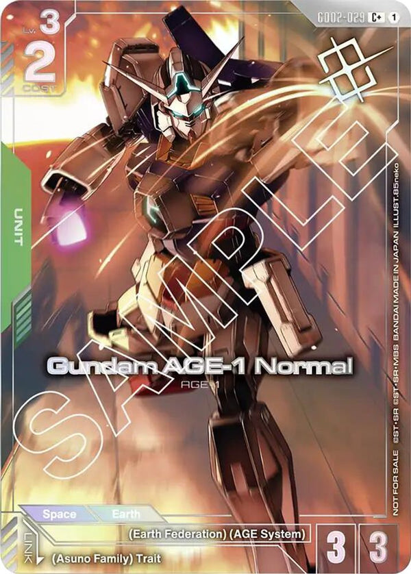 Gundam AGE-1 Normal (Store Tournament Winner Pack 02) - GD02-029 - Common