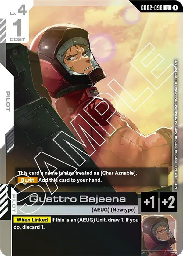 Quattro Bajeena (Store Tournament Participant Pack 02) - GD02-098 - Uncommon