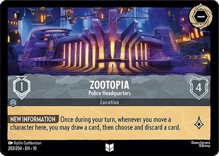 Zootopia (Police Headquarters) - 203/204 - Uncommon