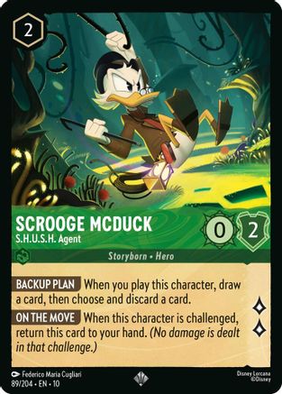 Scrooge McDuck (S.H.U.S.H. Agent) - 89/204 - Super Rare