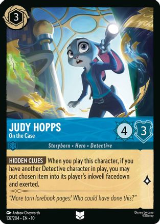 Judy Hopps (On the Case) - 137/204 - Uncommon