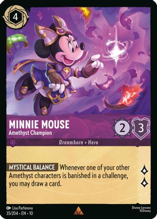 Minnie Mouse (Amethyst Champion) - 35/204 - Rare