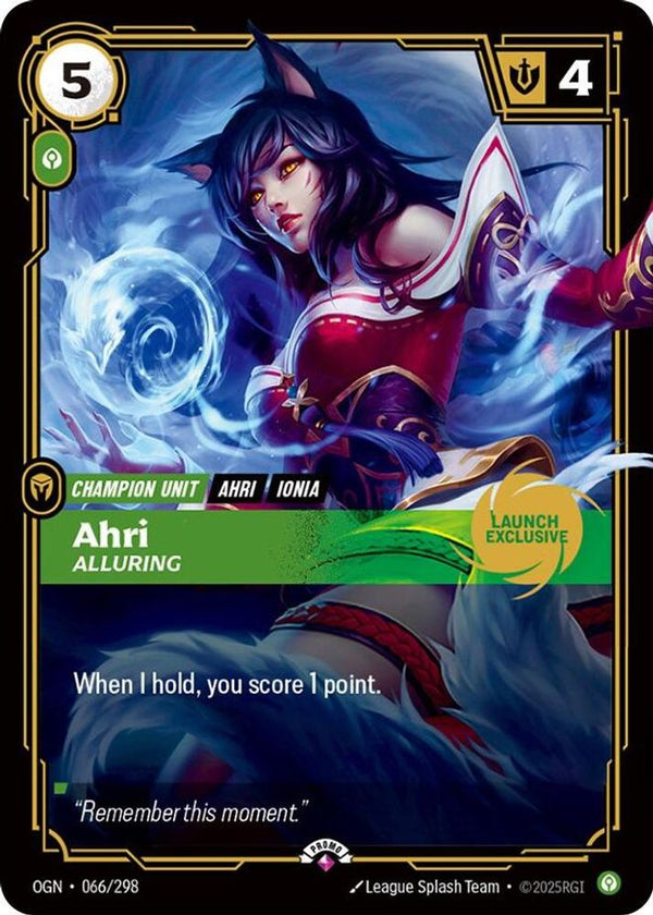 Ahri - Alluring (Launch Exclusive) - 066/298 - Promo