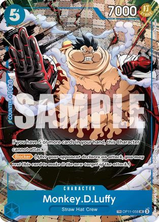 401 Games Canada - Monkey.D.Luffy (Treasure Rare) - OP11-058