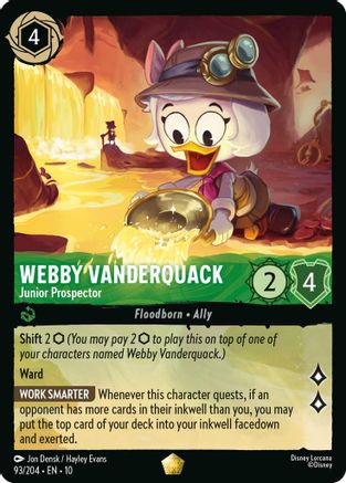 Webby Vanderquack (Junior Prospector) - 93/204 - Legendary