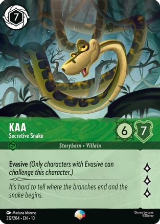 Kaa (Secretive Snake) - 212/204 - Epic (Foil)