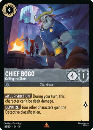Chief Bogo (Calling the Shots) - 185/204 - Rare