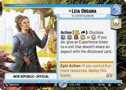 Leia Organa - Of A Secret Bloodline (Hyperspace) - 268 - Common
