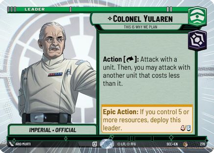 Colonel Yularen - This is Why We Plan (Hyperspace) - 270 - Common