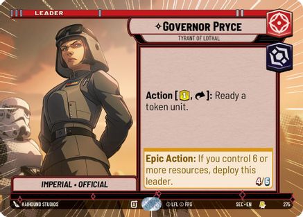 Governor Pryce - Tyrant of Lothal (Hyperspace) - 275 - Rare