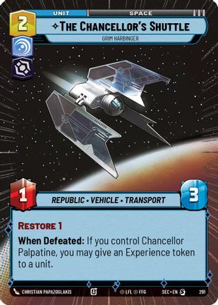 The Chancellor's Shuttle - Grim Harbinger (Hyperspace) - 291 - Special