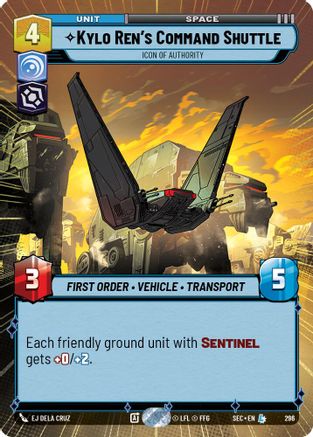 Kylo Ren's Command Shuttle - Icon of Authority (Hyperspace) - 296 - Legendary