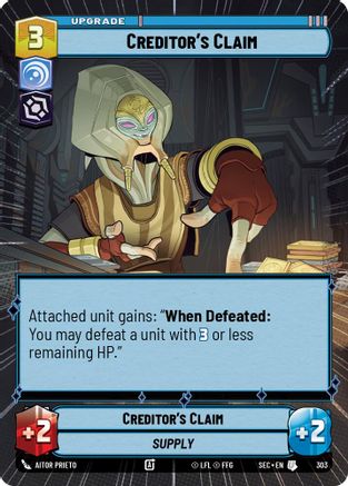 Creditor's Claim (Hyperspace) - 303 - Uncommon