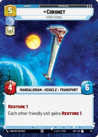 Coronet - Stately Vessel (Hyperspace) - 311 - Uncommon