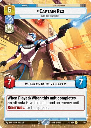 Captain Rex - Into the Firefight (Hyperspace) - 312 - Rare