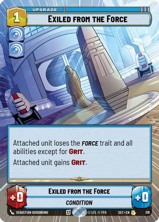 Exiled from the Force (Hyperspace) - 318 - Rare