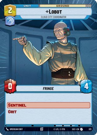 Lobot - Cloud City Coordinator (Hyperspace) - 321 - Uncommon