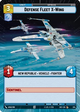 Defense Fleet X-Wing (Hyperspace) - 324 - Common