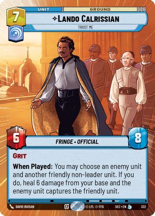 Lando Calrissian - Trust Me (Hyperspace) - 332 - Legendary