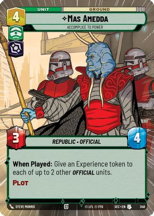 Mas Amedda - Accomplice to Power (Hyperspace) - 348 - Uncommon