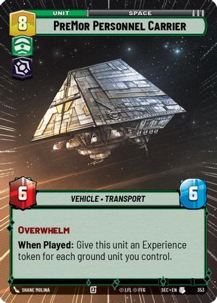 PreMor Personnel Carrier (Hyperspace) - 353 - Uncommon