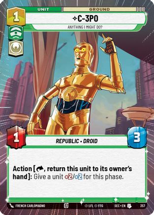 C-3PO - Anything I Might Do? (Hyperspace) - 357 - Uncommon