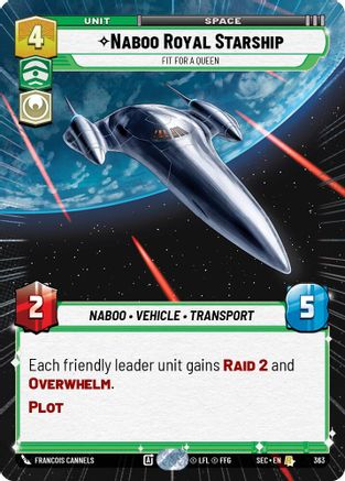 Naboo Royal Starship - Fit For A Queen (Hyperspace) - 363 - Rare