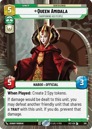 Queen Amidala - Championing Her People (Hyperspace) - 365 - Legendary
