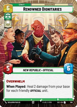 Renowned Dignitaries (Hyperspace) - 366 - Uncommon