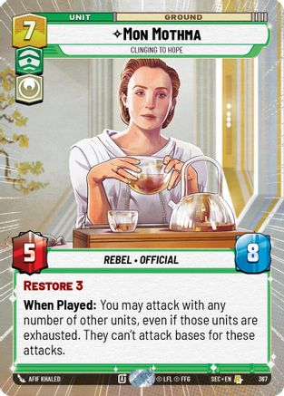 Mon Mothma - Clinging to Hope (Hyperspace) - 367 - Rare