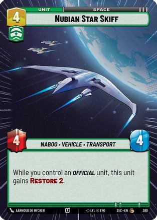 Nubian Star Skiff (Hyperspace) - 380 - Common