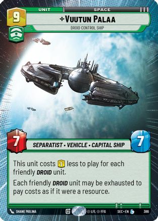 Vuutun Palaa - Droid Control Ship (Hyperspace) - 386 - Legendary