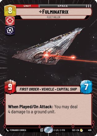 Fulminatrix - Fleet Killer (Hyperspace) - 406 - Rare