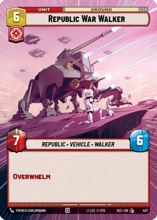 Republic War Walker (Hyperspace) - 437 - Common