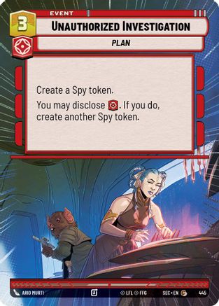 Unauthorized Investigation (Hyperspace) - 445 - Common