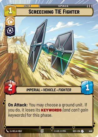 Screeching TIE Fighter (Hyperspace) - 449 - Uncommon