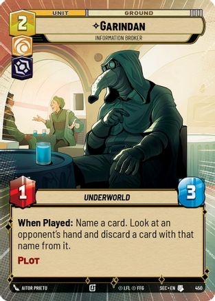Garindan - Information Broker (Hyperspace) - 450 - Uncommon