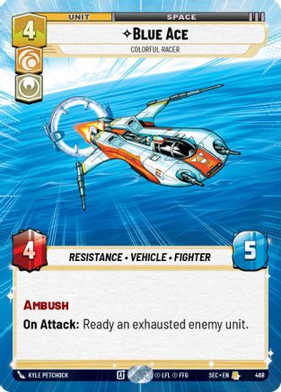 Blue Ace - Colorful Racer (Hyperspace) - 468 - Rare