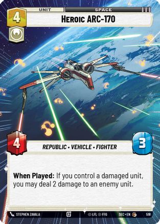 Heroic ARC-170 (Hyperspace) - 518 - Common