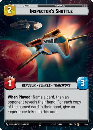 Inspector's Shuttle (Hyperspace) - 524 - Common