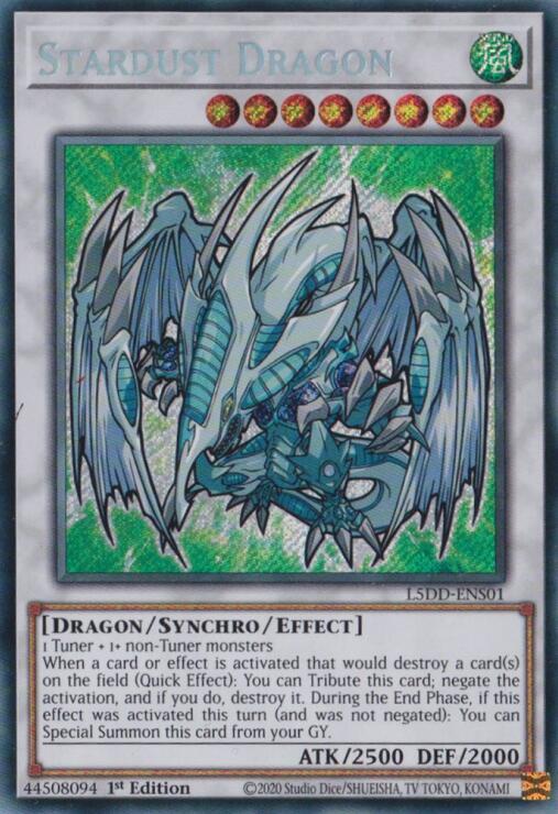 Stardust Dragon (L5DD-ENS01) - L5DD-ENS01 - Secret Rare - 1st Edition