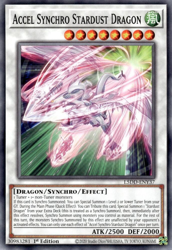 Accel Synchro Stardust Dragon - L5DD-ENY37 - Common - 1st Edition