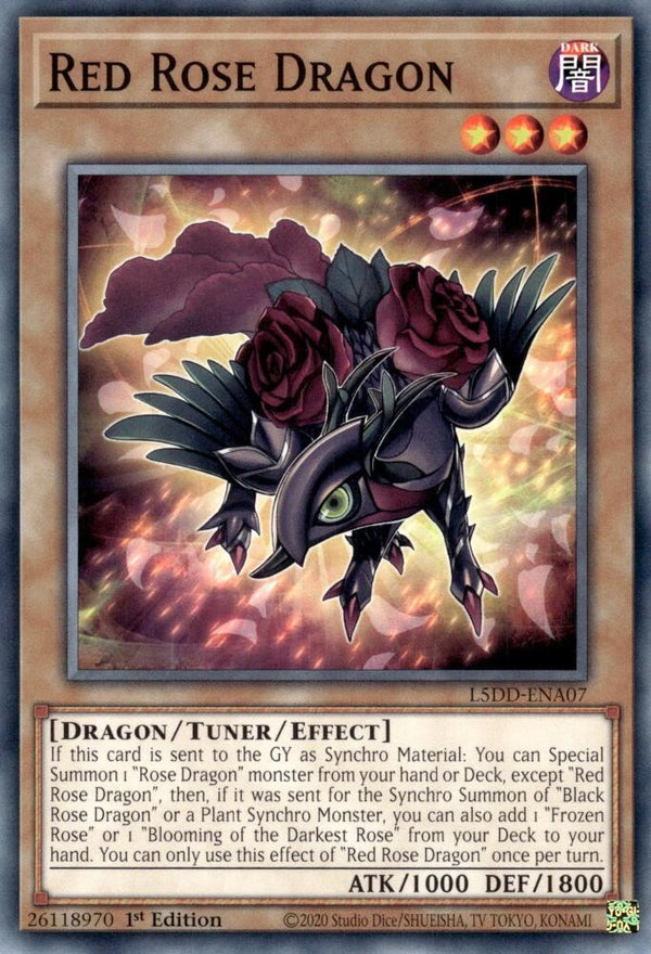Red Rose Dragon - L5DD-ENA07 - Common - 1st Edition