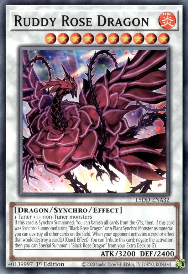 Ruddy Rose Dragon - L5DD-ENA32 - Common - 1st Edition