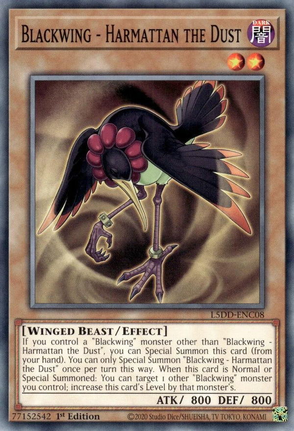 Blackwing - Harmattan the Dust - L5DD-ENC08 - Common - 1st Edition